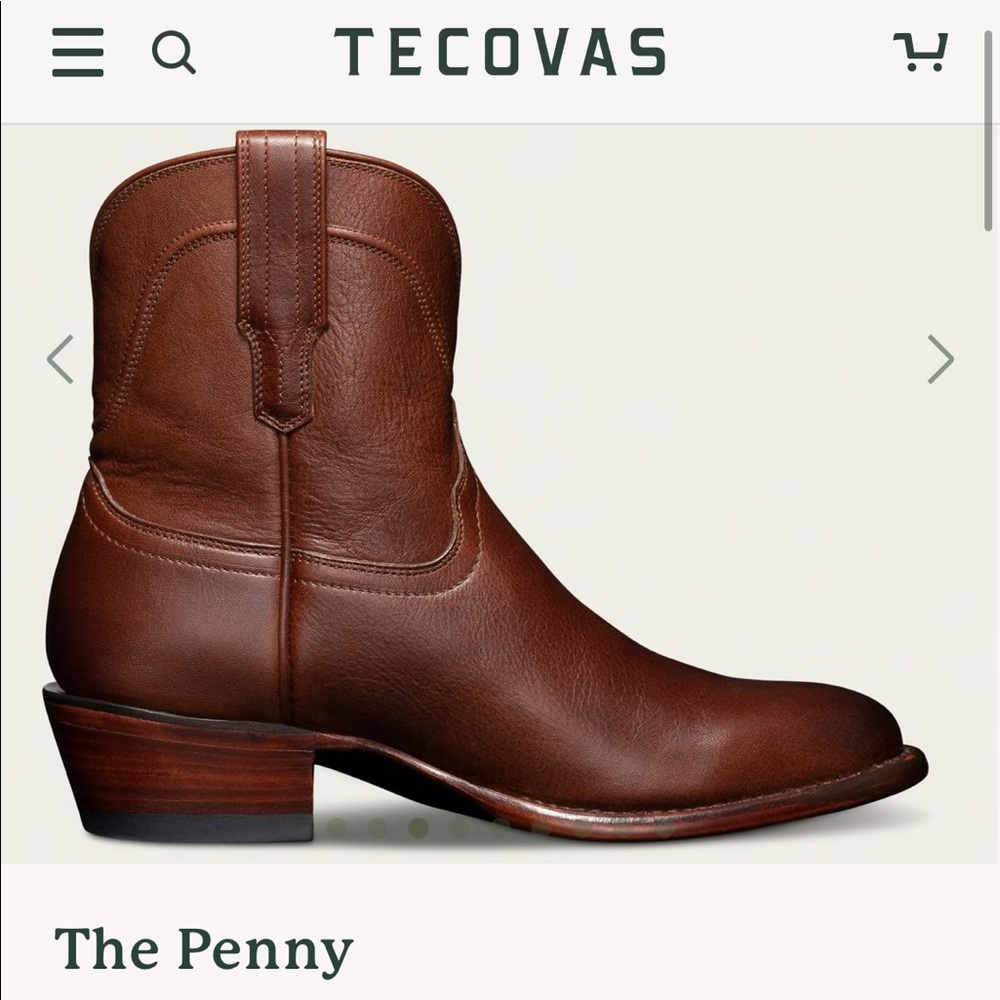 Tecovas Penny NWOT Sequoia Brown